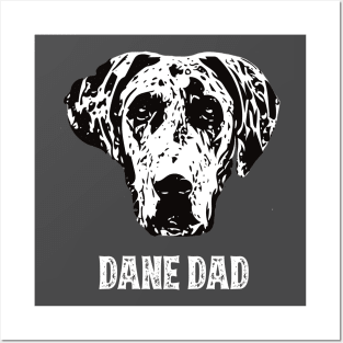 Great Dane Dad Posters and Art